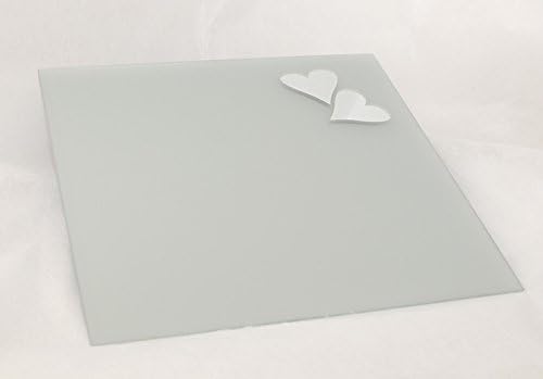 Hearts Satin Framework Mirror 45 X 45 Cm