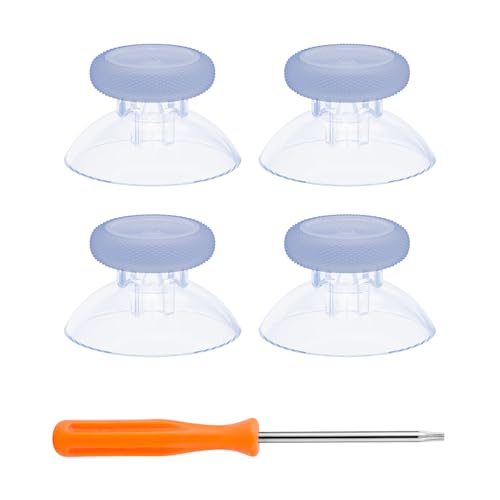 Image of eXtremeRate Thumbsticks for Xbox Series X|S, 4PCS Replacement Joysticks Repair Kit for Xbox Wireless Controller, Custom Accessories Analog Stick for Xbox One S /X /Elite Controller - Clear Glacier Blue