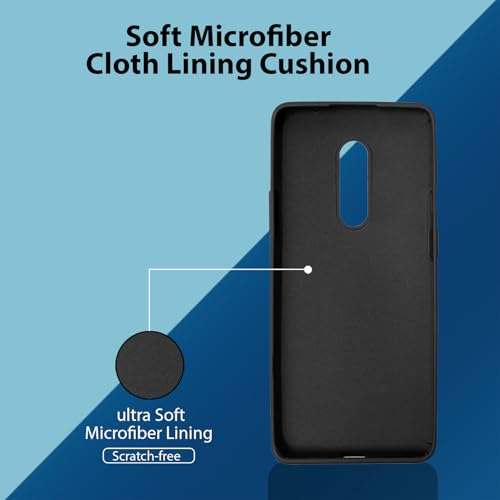 Image of LIRAMARK Liquid Silicone Soft Back Cover Case for OnePlus 8 /1+8 (Black)