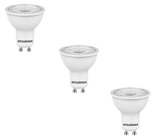 Sylvania - Lote de 3 bombillas led regulables (5 W, GU10, 6500 K, 345 lm, SLI 0028444)