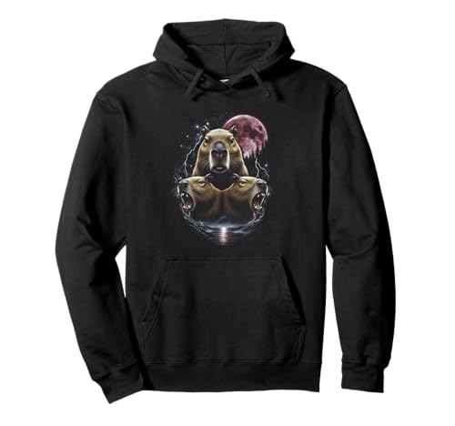 Three Capybara Howling To Moon ���B���e�[�W ���g���X�^�C�� �ʔ��� 90�N�� �p�[�J�[