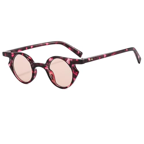 Lunettes de soleil rondes protection UV400 totale avec petite monture punk rétro