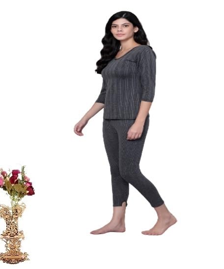Ladies 3/4 Thermal Top and Lower Set.-image-25
