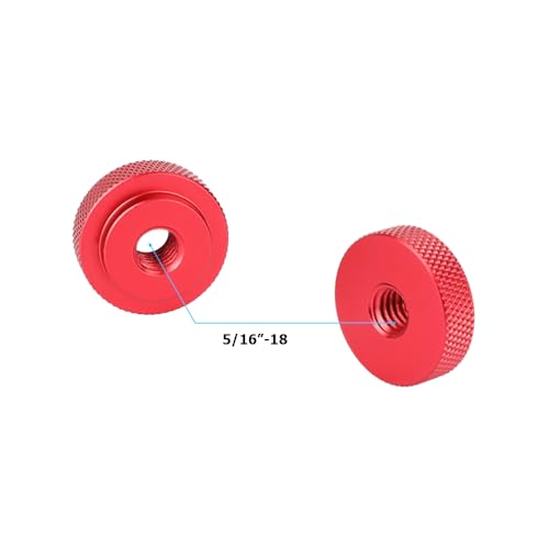Adaptador de tuerca CAMVATE hembra 5/16"-18 en rojo de 4 piezas 2