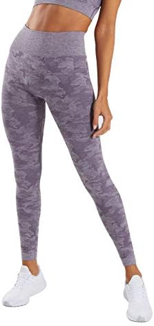 Mimio Seamless Camo Yoga Pants for Women High Waisted Gym Sport Running Workout Leggings S-L