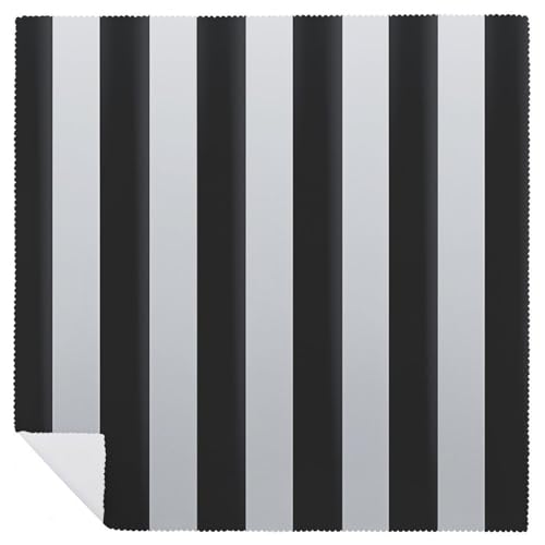 Servilletas de Tela de Rayas Blancas y Negras 4 Piezas miniatura 6
