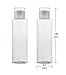 5 oz Clear Plastic Empty Bottles Travel Bottle Container with Flip Cap Sample Tube Jars for Cosmetic Bath Shower Gel Lotion Liquid Shampoo - Set of 4