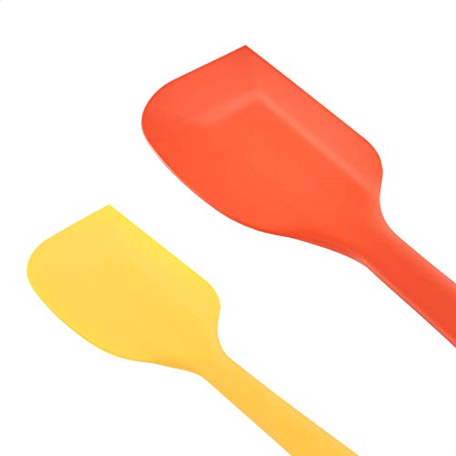 Amazoncommercial Non-Stick Heat Resistant Silicone Spatula Set, 2 Small & 2 Large Spatulas, Multicolor, Pack Of 4 #TOP2