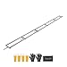 VEVOR Rail Mill Guide System, 15 ft 6 Crossbar Chainsaw Mill Kits, Aluminum Saw Milling Rails System Works with Chainsaw, 4 Wedges, Adjustable Rail Milling Guide Kit for Builders Woodworkers