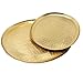 LaLe Living Set di 2 vassoi decorativi Iki ovali in oro stile orientale in ferro martellato da usare come vassoio da portata o vassoio decorativo per candele o vasi