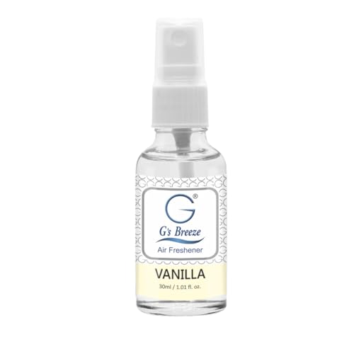 G's Breeze Vanilla Air Freshener – Rich, Creamy Aroma of Vanilla - Sweet Floral Scent - Ideal for Home, Car, Office - Long-Lasting Fragrance - Create a Serene Ambiance Around You