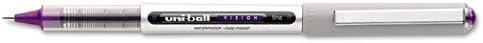Vision Roller Ball Stick Waterproof Pen, Majestic Purple Ink, Fine, Dozen