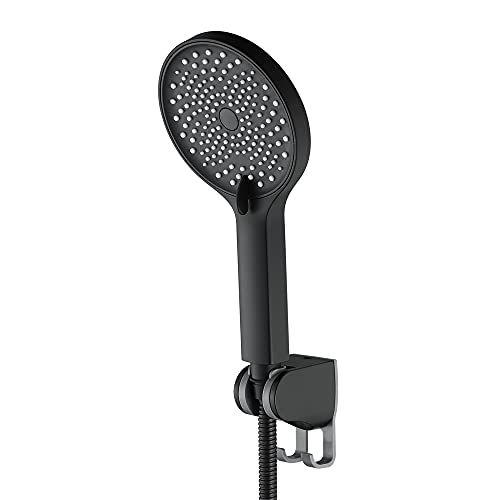 Pommeau de douche haute pression en ABS avec flexible et support de fixation mural