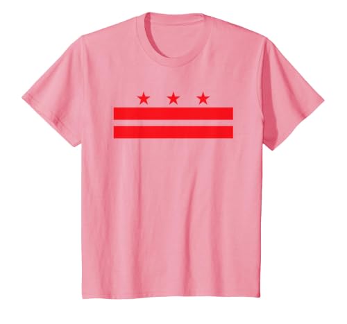 Washington DC Flag T-Shirt T-Shirt, Youth, Pink, 3T
