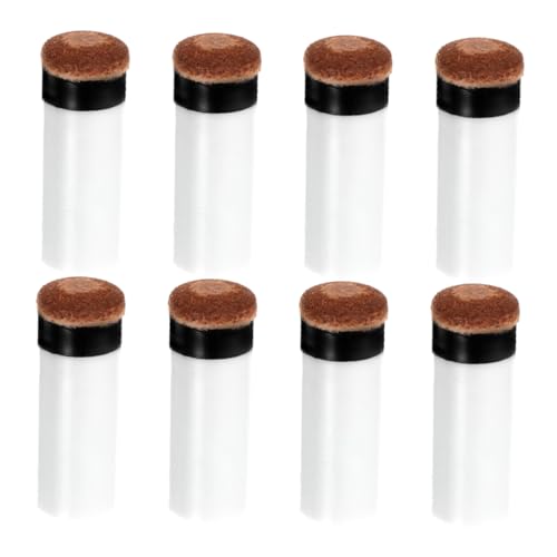 Toddmomy 8pcs Pool Stick Tips Replacement Kit Durable Billiard Tips for Enhanced Performance Lightweight Portable Billiard Accessory for All Players