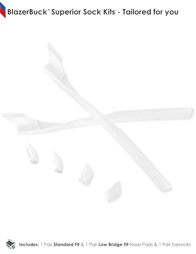 Image of BLAZERBUCK Replacement Sock Kits Earsocks & Nosepieces for Oakley Half Jacket 2.0 XL Sunglass