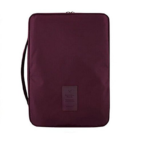 multifonction pour homme Organiseur de voyage Cravate étui de rangement bagages Vêtements Sac de rangement pour homme - Peut contenir jusqu'à 4 noeuds et 3 Chemises Cover