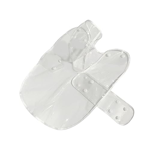 Totority Transparent Dog Raincoat Lightweight Hooded Pet Poncho for Dogs Breathable for Outdoor Activities Stylish Design for Rainy Days