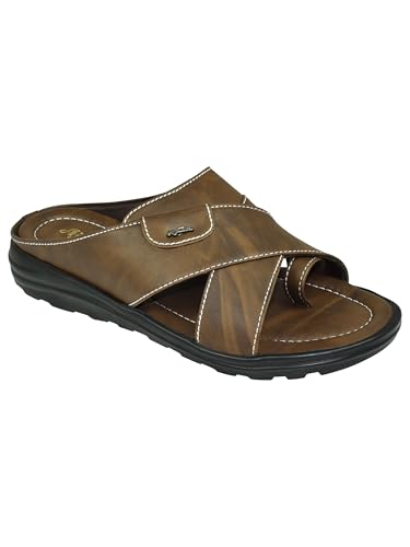 Image of AJANTA Men's Sandals for Men | Casual Walking Office Outdoor Sandals | Lightweight Comfortable Slip-On Footwear for Men | Anti-Skid Travel Daily Wear Open Toe Summer Sandals for Men