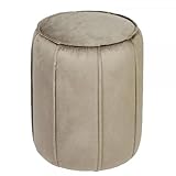 Material: Vollpolster Lambert Bovary Pouf Taupe H 46 cm D 36 cm