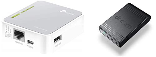 Image of TP-Link TL-MR3020 300 Mbps 3G /4G Wi-Fi Wireless Router and Dr Com Smart UPS 8000mAh Power Backup DRU-8000