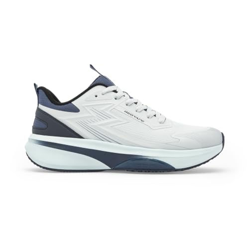Image of Red Tape Men's Sport Shoes Blue Mesh TPU Round Lace-Up Responsive Sole