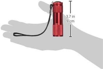 Lucent Ace 9351 Aluminum 9 LED Flashlight,(Colors may vary- Black/Red/Green/Blue)