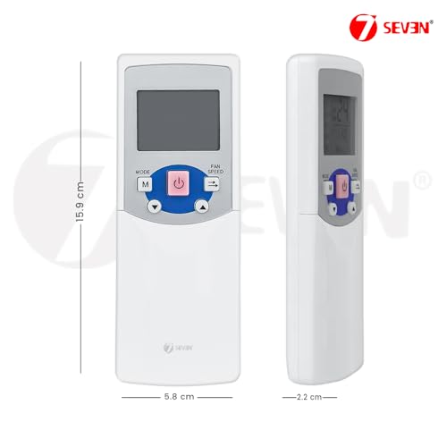 Image of 7SEVEN Compatible with Blue Star AC Remote Control Model 21 Suitable for 1 1.5 2 Ton Split & Window Air Conditioner - Match Key by Key Exactly with existing Bluestar AC Remote Function