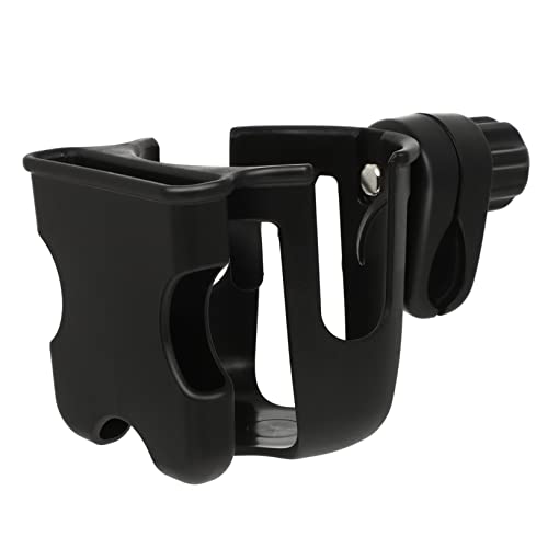 Abaodam Ergonomic Stroller Bottle Rack Cup Holder Lightweight No Tools Needed Black