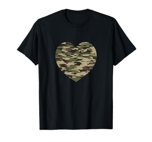 Heart Camoflauge Clothing Women Men Camo Military Tactical T-Shirt