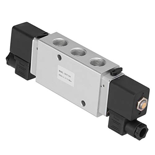 Électrovanne électrique à double bobine G1/2 pouces 5 voies antirouille
