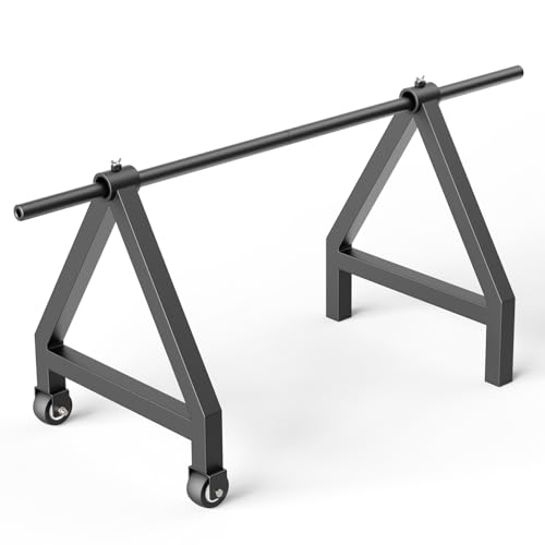 BUYYAH Wire Dispenser Rack, Portable Wire Holder, Heavy Duty Steel Welded Frame for up to 28