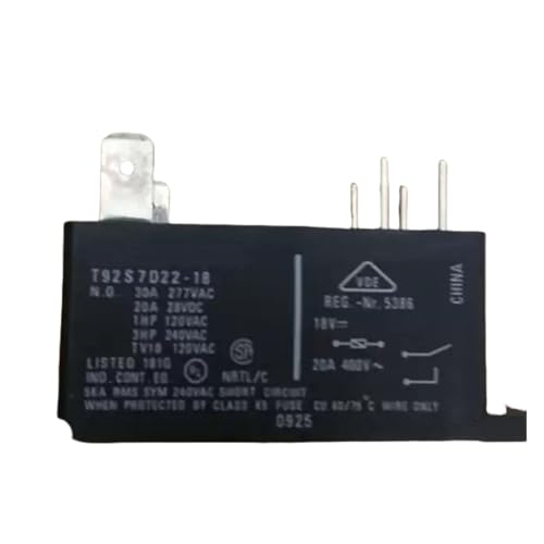 Relais T92S7D22-18 commutation charge 250VAC 30A tension 18V