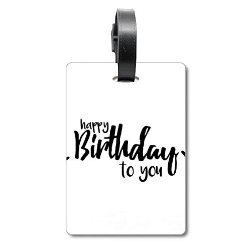 Étiquette de bagage Happy Birthday voyage souvenir pour valise