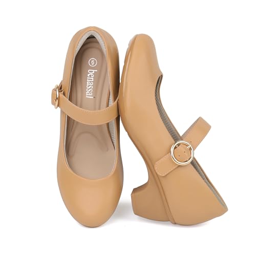 Image of Women Mary Janes Pumps Chunky Shoes Dress Shoes