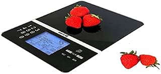 smartLAB diet Nutritional Value Analysis Scales - 5 kg I Digital Food Scales with Food Nutrition Scale I Smart Kitchen Scales Diet Scales Black for Diabetics