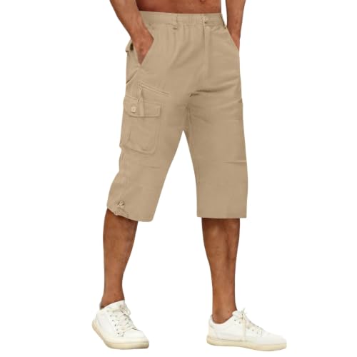 Pantalon de travail court homme en coton avec poches