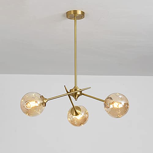 Lustre satellite en laiton pour éclairer le salon avec style