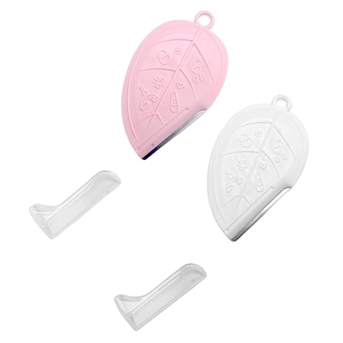 PERSELOSO 2Piezas Recortadora De Portátil Para Mujeres Herramienta Compacto y Seguro Para Cuidado Facial Para Uso Diario