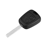X AUTOHAUX 2 Button Replacement Keyless Entry Remote Key Shell Cover for Peugeot 106 306 107 206 207 307 406 408 607 for Citroen Berlingo with Blade CE0165