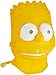 Disguise Men's Bart Adult Costume Mask, Yellow, One Size