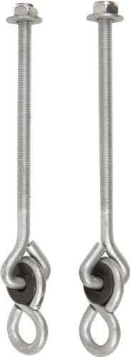 Swing Set Stuff 6" x 3/8" Nylon Bushing Swing Hanger (Pair) with SSS Logo Sticker