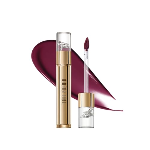 Image of Elixir Velvet-Shine Switching Lip Tint, 2-in-1 Velvet & Shine Deep Berry Wine Lip Cream, Hydrating Long Lasting Liquid Lipstick, Blurs Lip Lines, Lightweight with Vitamin E 006 Cerilium