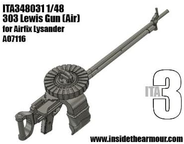 Inside the Armor ITA348031 1/48 Lewis 303 MG for Airfix Lysander Dummy resun kit/Replica