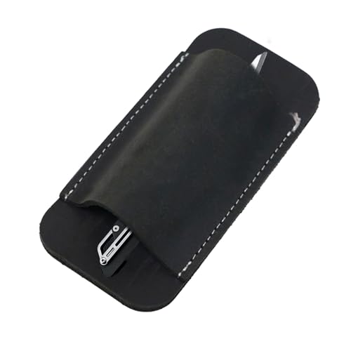 De Navaja De Bolsillo | 11.8x5.7cm De La Bolsa De La Cinta del Cinturón | Kniffe De Cuchilla Fija De, Bolsa Vintage Protectora, Accesorios De Casos De Soporte para Familiares Y Amigos Que