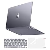 Texture mate anti-traces et agréable au toucher: Surface finition mate et veloutée, résistante aux empreintes digitales et aux micro-rayures. Offre une prise en main sûre tout en préservant l'apparence sobre et élégante de votre MacBook