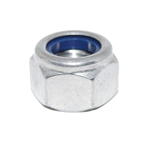 Gleitmo Locking Nuts M12 Pack of 6 High Form DIN 982 A2 Stainless Steel Nuts V2A Hex Nut, Hexagonal Nuts High Form Self-Locking DIN 982