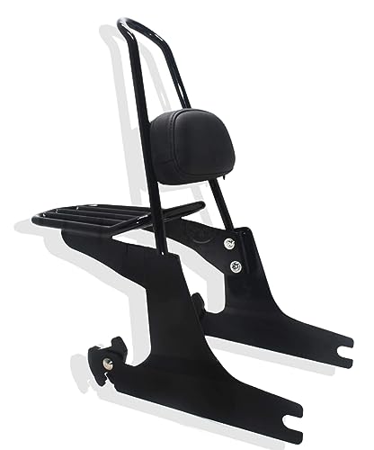 HTTMT Detachable Sissybar Luggage Rack For Harley 2006-2017