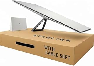 Space X-StarLink 3rd Gen Router and Antenna Kit, WiFi 6, 3200 sq ft Coverage, IP67 Rated, with Kickstand and Cables