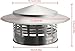 Roof Chimney Cowl, Air Exhaust Duct Cap Roof Top Vent Cap, Safe Proof Chimney Cowl for Fireplace Stainless Steel Chimney Flue Cowl Pipe Rain Cover Protector Cap Round Protection Mesh ,160mm/6.3in